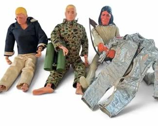 Vintage 1960s Hasbro G.I. Joe Action Figure Lot
