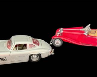 Mercedes-Benz 300 SL & 500K Special Roadster Die-Cast Model Cars Bburago & Franklin Mint