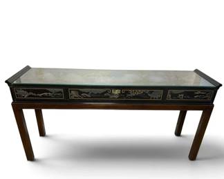 Drexel Asian Motif Console Table