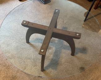 MCM glass top table