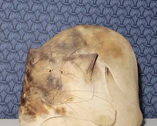 MARY GATES DEWEY Pottery Cat