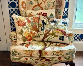 Vintage Woodmark Mary Webb Wood Armchair