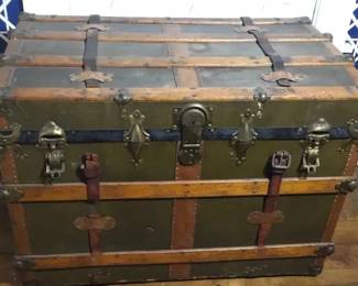 012 Large Steamer Trunk