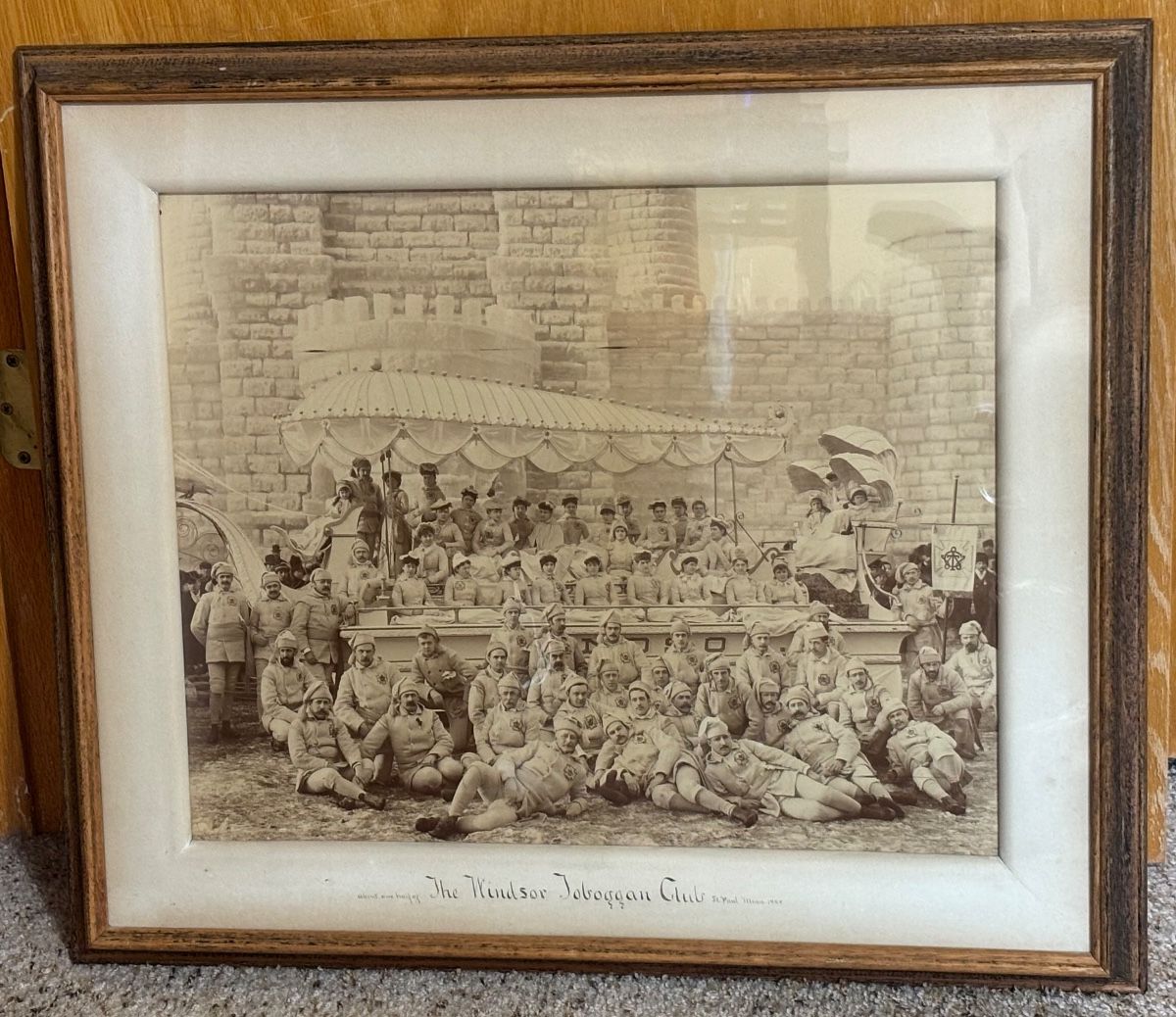 St. Paul Winter Carnival 1888 - Windsor Toboggan Team - 24”” X 28”
