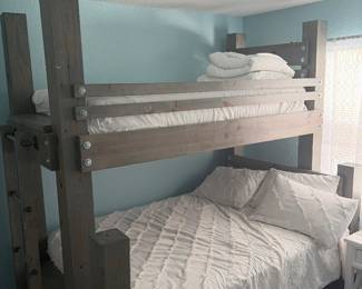 Heavy duty custom made bunk beds twin over full