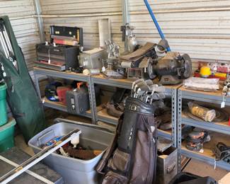 Tools, golf clubs