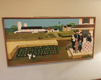Large work by Constantine Kermes oil on board