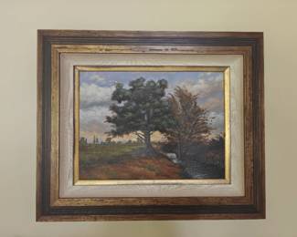 Lovely oil on canvas signed M. Compos