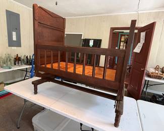Antique Victorian Eastlake Crib