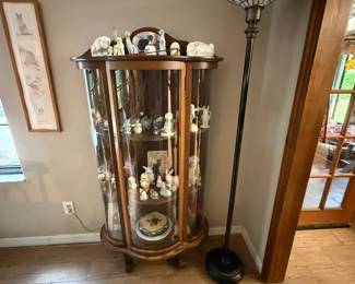 Tiffany-style torchiere floor lamp