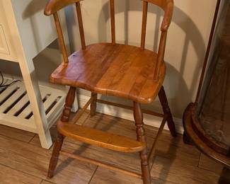 vintage child's highchair