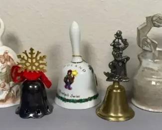 Homco, Poland Holiday & Signed Pottery Bells