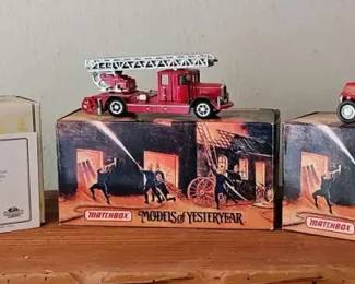 Matchbox Models of Yesteryear Emergency Vehicle Trio with Boxes