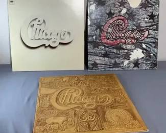 Chicago Rock Band Multi-LP Record Set Collection – 3 Albums