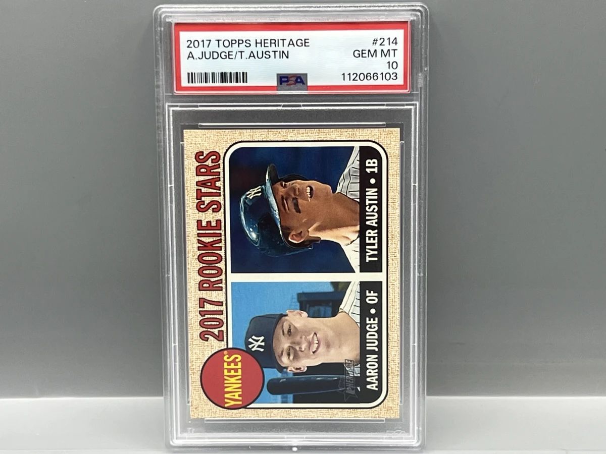 2017 Topps Heritage Aaron Judge RC #214 PSA Gem Mint 10