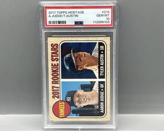 2017 Topps Heritage Aaron Judge RC #214 PSA Gem Mint 10