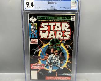 Marvel Comics Star Wars #1 (1977) CGC 9.4 - Whitman 3rd Print Reprint - Movie adaptation - Howard Chaykin art