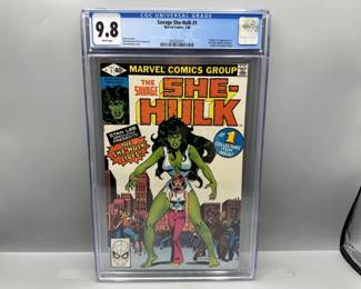 Marvel Comics Savage She-Hulk #1 (1980) CGC 9.8 - 1st Appearance and Origin of She-Hulk - White Pages