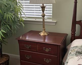 bedroom nightstand 19 inches deep 28 inches long and 28 1/2 inches high