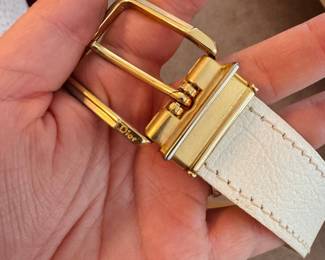 Vintage Dior Leather Belt