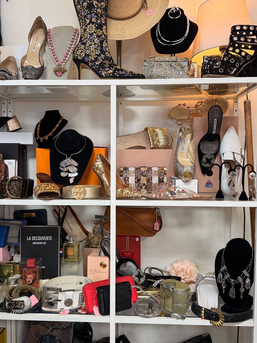 Designer shoes and jewelry including Jimmy Choo, Gucci, Manolo Blahnik and more