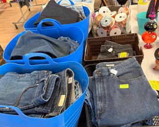 So much denim! 