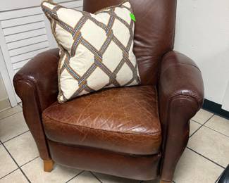 Leather Push-Back Recliner