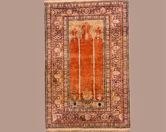 Rust & Gold Traditional Rug – Ornate Classic Pattern