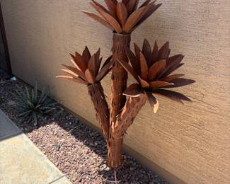 Metal Agave Sculpture