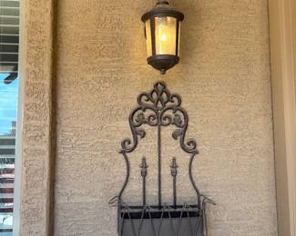 Outdoor Lantern and Wall Decor