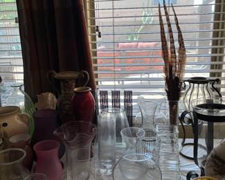 Glass Vases and Pitchers