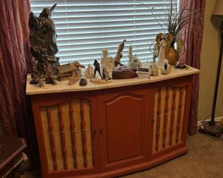 Wood Console Cabinet