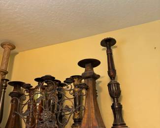 Ornate Metal Candle Holders