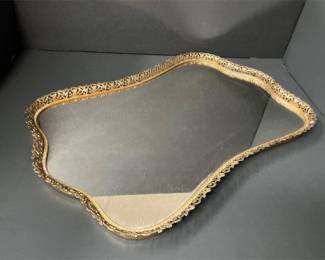 Lot # : 516 - Vintage Mirrored Vanity Tray