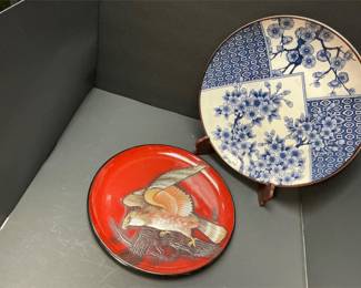 Lot # : 545 - 2 Large Ceramic Decorative Plates