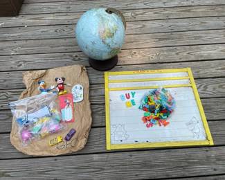 Lot Of Toys Including Disney And A Globe