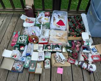 Large Lot Of Christmas Decor