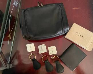 Lot Of New COACH Wallet, Toiletries Bag And Three Key Chains