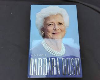 Memoir Signed By Barbara Bush