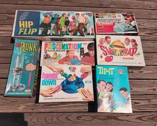 Lot Of Vintage Games Including Hip Flip
