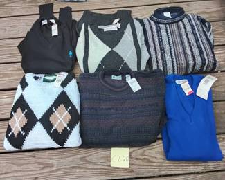 Lot Of Mens Sweaters With Original Tags