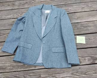 Vintage Gray Pendleton Womens Blazer