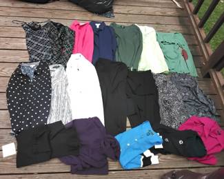 Large Lot Of Womens Tops