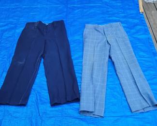 a2 Pairs of Vintage Mens Pants