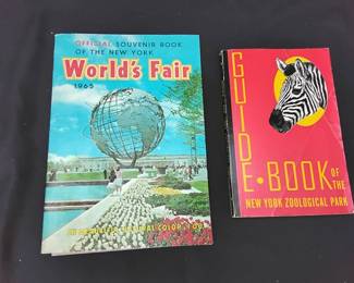 1964 Worlds Fair And Vintage Bronx Zoo Books