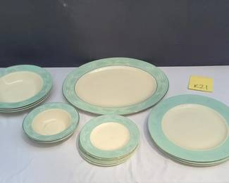 Two sets of very similar mid century china