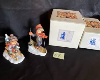 Two Winter Themed Hummel Figurines