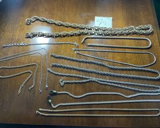 Lot Of Broken Chain Necklaces