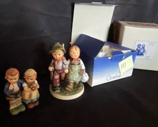 Two Couple Hummel Figurines With Boxes