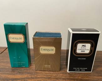 Three Boxes Of Colognes And Perfumes